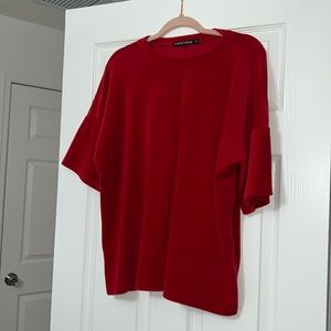 Honeybum velour top size small